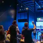 Guests enjoying lively nightlife and entertainment at Albatross lounge.
